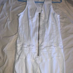 All White Guess Jumpsuit